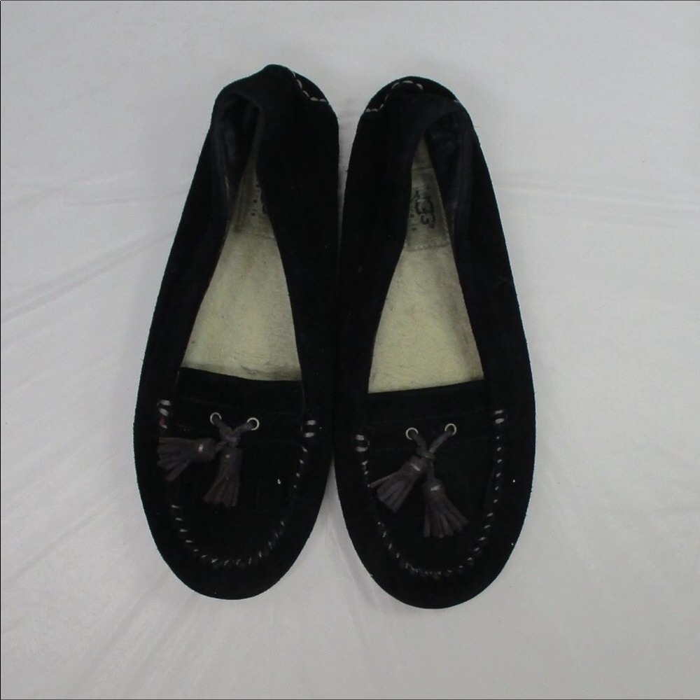 UGG Black Loafers Size 10 - Picture 2 of 7